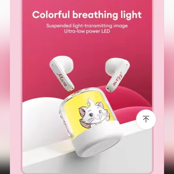 Disney The Aristocats Cat Marie Wireless Earbuds Headphones - Picture 4 of 13